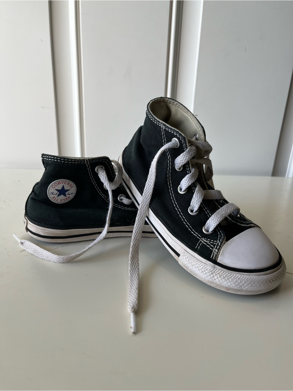 Converse Black and White Kids Chuck Taylor High Top Sneakers